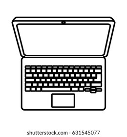 computer laptop isolated icon
