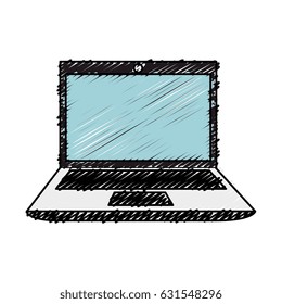 computer laptop isolated icon