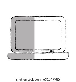 computer laptop isolated icon