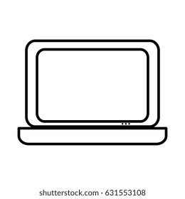 computer laptop isolated icon