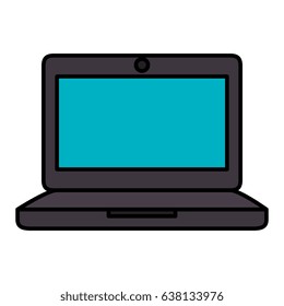 computer laptop isolated icon