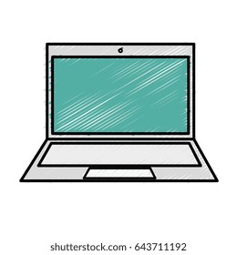 computer laptop isolated icon
