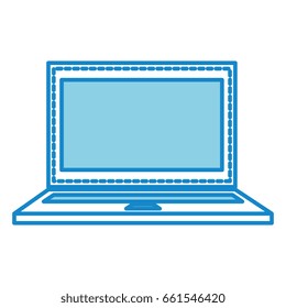 computer laptop isolated icon