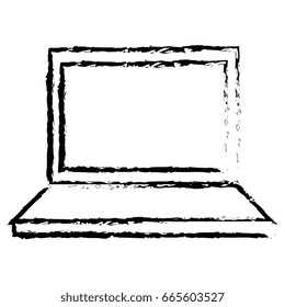 computer laptop isolated icon