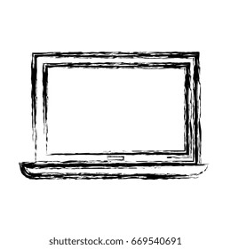 computer laptop isolated icon