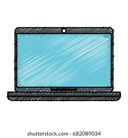 computer laptop isolated icon