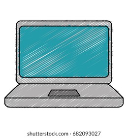 computer laptop isolated icon