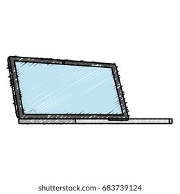 computer laptop isolated icon