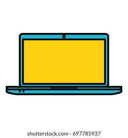 computer laptop isolated icon
