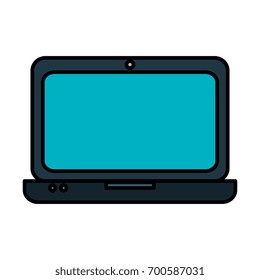 computer laptop isolated icon