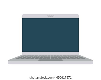 computer laptop isolated icon design