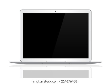 Computer laptop isolated on white background. Can use printing and website etc.