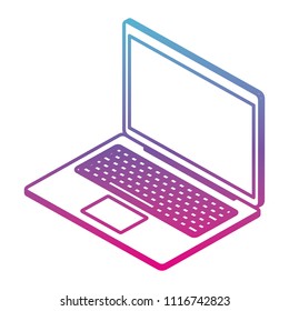 computer laptop isometric icon
