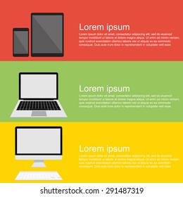 computer. laptop phone tablet,Infographic Concept