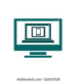 Computer laptop tablet and smartphone design