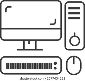 Computer Laptop Vector file Icon EPS