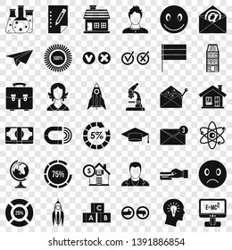 Computer learning icons set. Simple style of 36 computer learning vector icons for web for any design