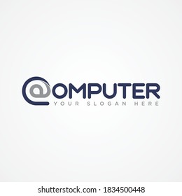 Computer letter for your best business symbol. Capital letter symbol icon design. Vector illustration EPS.8 EPS.10
