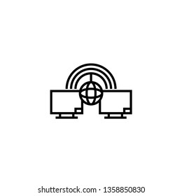 Computer line icon
