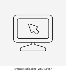 computer line icon