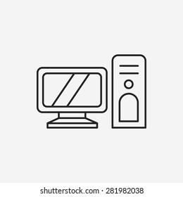 computer line icon