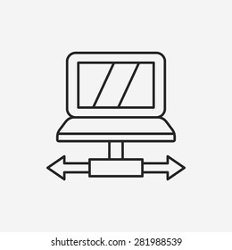 computer line icon