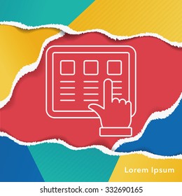 computer line icon
