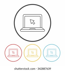 computer line icon