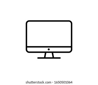 Computer line icon. Vector symbol in trendy flat style on white background. Web sing for design.
