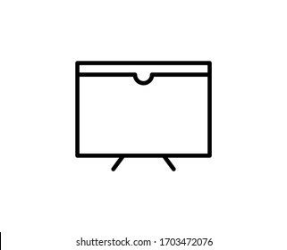 Computer line icon. Vector symbol in trendy flat style on white background. Web sing for design.