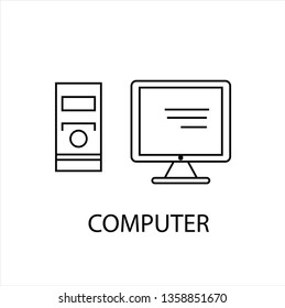 computer line icon,vector best line icon.