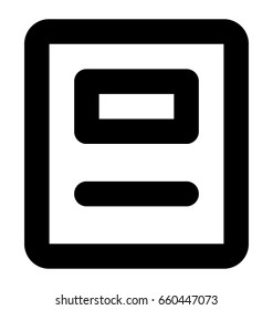 Computer Line Vector Icon