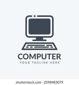 Computer Logo Design, Tech Code Wifi Logo, Laptop Wifi Logo