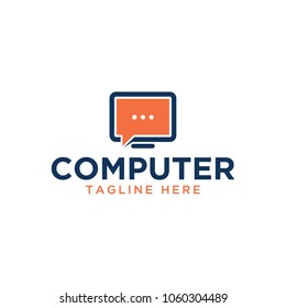 computer logo design template