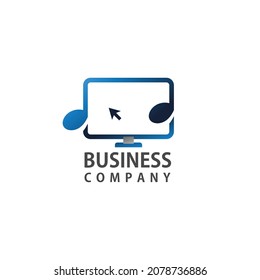computer logo design vector, logos for technology company