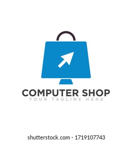 Computer Logo Icon Design Vector