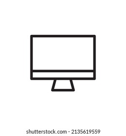 Computer logo icon sign symbol design. vector illustration template isolated