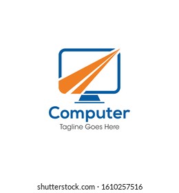 Computer Logo and Icon Vector Template