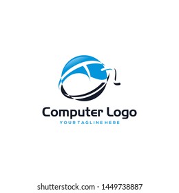Computer Logo Images Stock Vectors