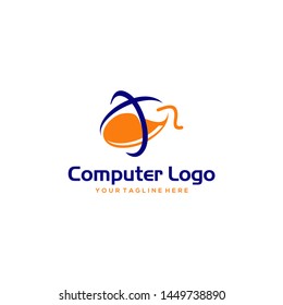 Computer Logo Images Stock Vectors