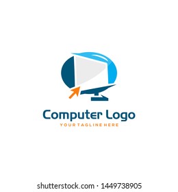 Computer Logo Images Stock Vectors