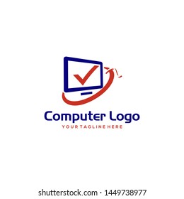 Computer Logo Images Stock Vectors