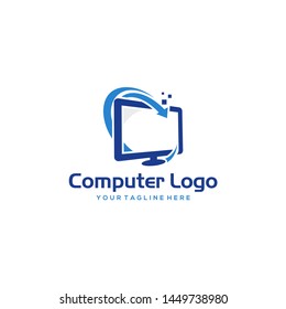 Computer Logo Images Stock Vectors