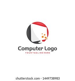 Computer Logo Images Stock Vectors