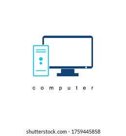 Computer Logo Sign Symbol Icon Design.