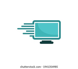Computer logo tech repair software icon 