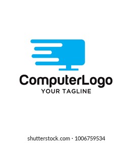 Computer logo template