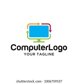 Computer logo template