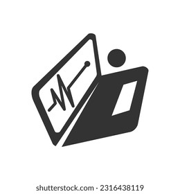 computer logo template. Icon Illustration Brand Identity. Isolated and flat illustration. Vector graphic