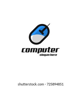Computer Logo Vector Art